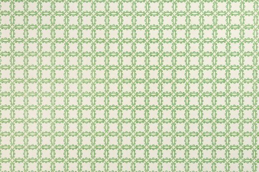 Marima Printed Wallpaper in vibrant grass green, with bold geometric circles and organic patterns, offering a lively and striking look.