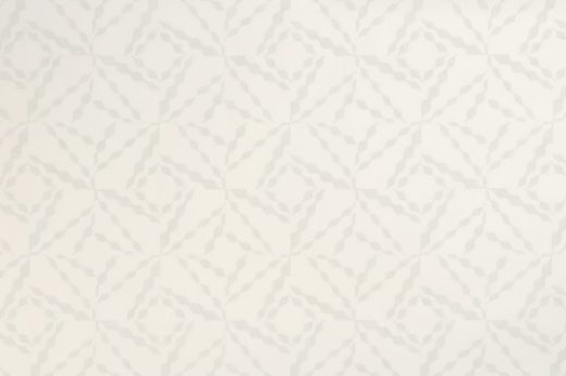 Pearl: Neutral-toned Puzzle wallpaper in pearl with white geometric lines and diamond shapes.