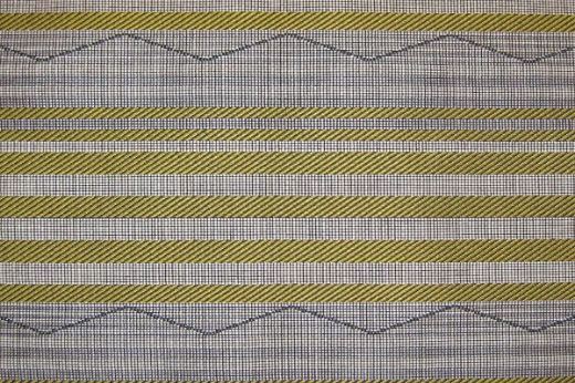MARE Performance Woven Fabric in D’oro, featuring a rich, golden hue with contrasting zigzag stripes, bringing warmth and sophistication to high-traffic, contract, and hospitality interiors.