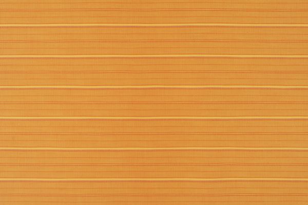 A horizontal stripe woven fabric in arancio, blending warm orange, yellow, and earthy tones for a striking, durable outdoor design.