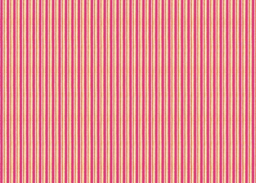 Peace and Love Performance Fabric in rosa with pink and yellow pinstripes printed on durable cloth, ideal for outdoor or high-traffic interiors.