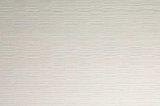 An outdoor, performance woven geometric stripe design in white and cream tonal colours.