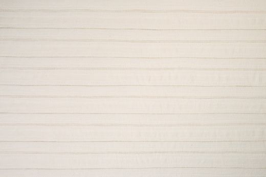Go With the Flow fabric in Ecru, featuring soft, neutral tones with delicate stripes and tactile textures for a light, airy feel.