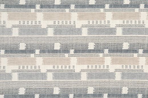Loom Weave woven fabric in Indigo, with layered natural and deep blue tones. A refined textile with understated depth and woven character.