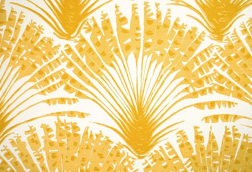Palma Printed Fabric - Raoul Dufy Collection - Available in Lemon, Grass, Green, and Oatmeal