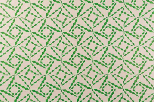 Green – Fresh green-toned lines create a subtle diamond repeat over a neutral linen cloth, adding an organic, graphic accent.