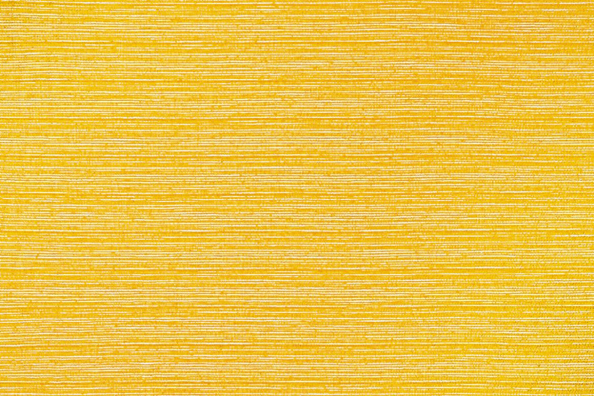 Hippie Woven Fabric in Lemon color, showcasing a bright and vibrant yellow striped design