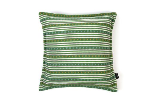 Picture of  Criss Cross Green Cushion 