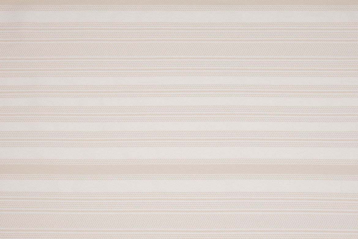 Saint Tropez Outdoor Woven Fabric in Latte – a soft, neutral beige tone with subtle striped texture, perfect for outdoor living spaces.