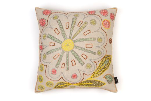 Picture of Refugee Craft Group Yellow Cosmos Cushion