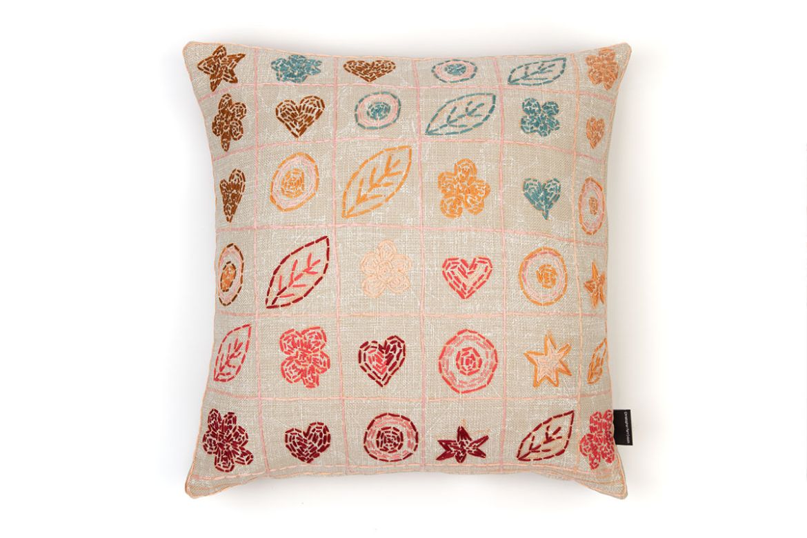 Picture of Motif Squares Cushion