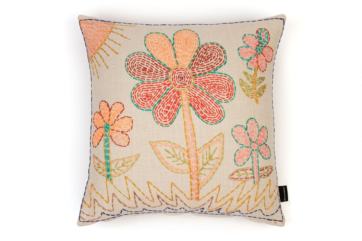 Picture of Refugee Craft Group Poppy Cushion