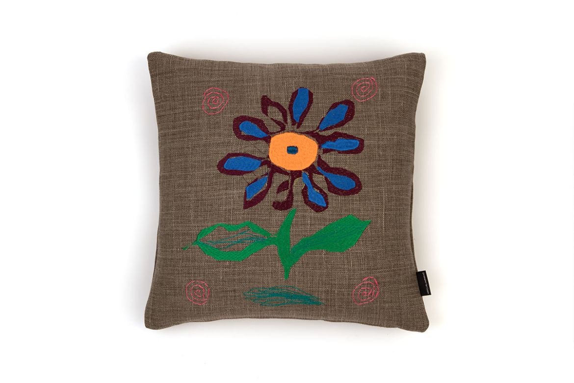 Picture of Blue Tiger Flower A Cushion