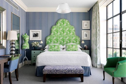 Design by Kit Kemp, Location at Firmdale Hotels, Photography by Simon Brown