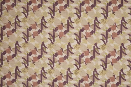 Cactus Flower Performance Printed Fabric in Vino burgundy, showcasing Commune’s bold floral design in rich, earthy tones. A statement-making, durable fabric from Christopher Farr Cloth.