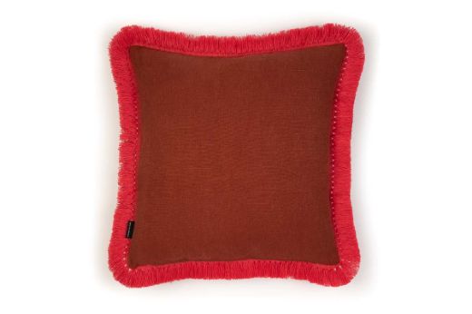 Picture of Pebble Paprika With Hula Rosa Trim Cushion 