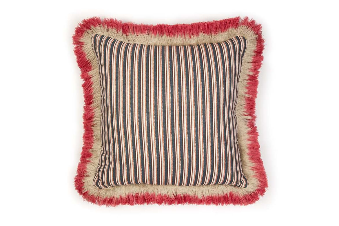 Picture of Peace & Love Terracotta With Ombre Fringe Cushion