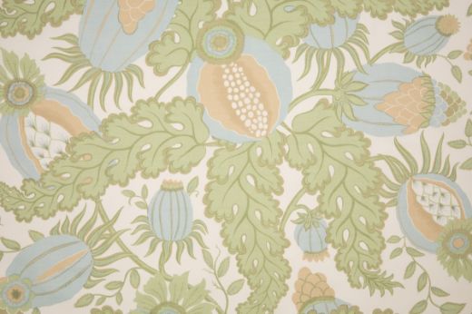 Carnival Performance Fabric in Celeste – soft sky blue background with vivid floral print, crafted for durability in upholstery, cushions, and outdoor settings