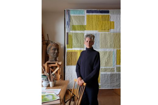 Picture of UNTITLED MAP QUILT BY KATE BLEE