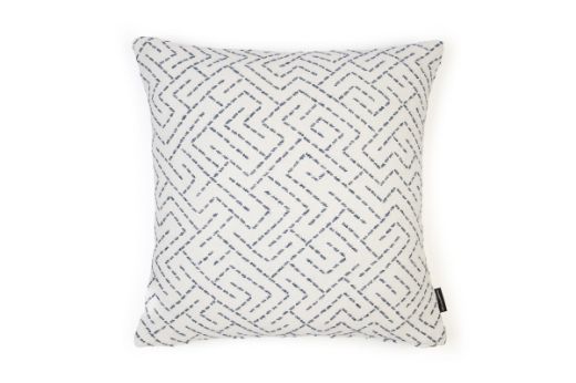 Picture of Triangulated Woven Midnight Blue Cushion