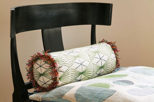 mikado bolster cushion green chaise