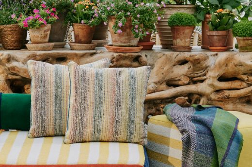 outdoor performance fabric for outdoor furniture and cushions arta multi coloured