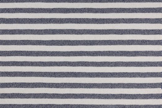 Calvari Azzurro performance outdoor woven striped fabric by Christopher Farr Cloth