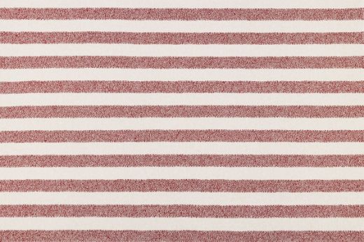 Calvari Rosso red performance outdoor woven striped fabric by Christopher Farr Cloth