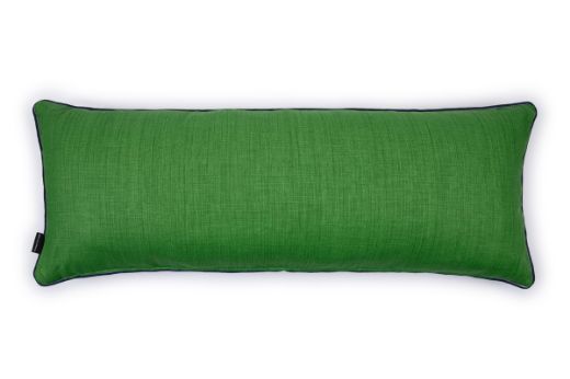 Galaxie Green Bolster Cushion Soprano Green Back Azzurro Blue Detail