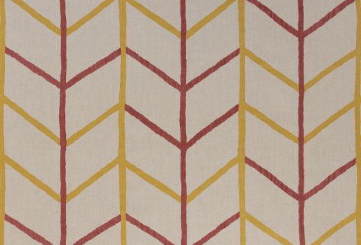 One Way Kit Kemp Linen Printed Fabric Raspberry