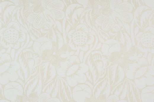 Fleurs Etoilees vanilla neutral coloured floral wallpaper.